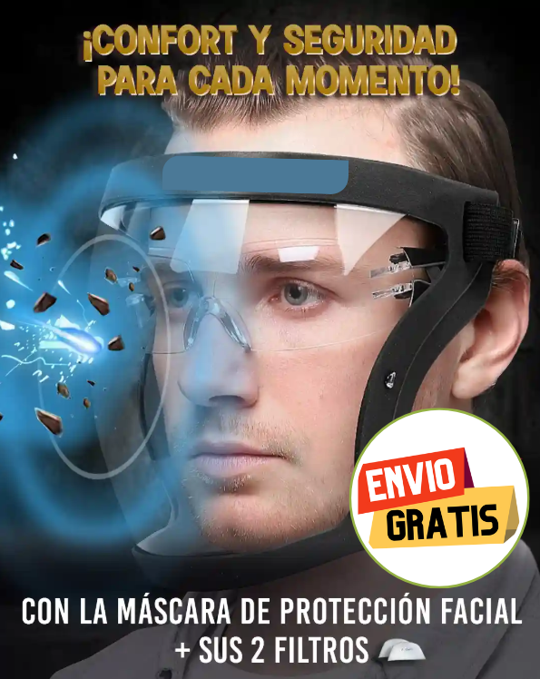 Máscara de Protección Facial + Envió Gratis