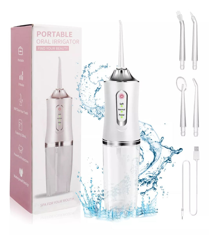Irrigador Bucal Recargable + 4 Boquillas + Envió Gratis