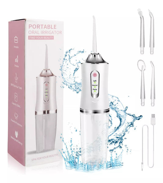 Irrigador Bucal Recargable + 4 Boquillas + Envió Gratis